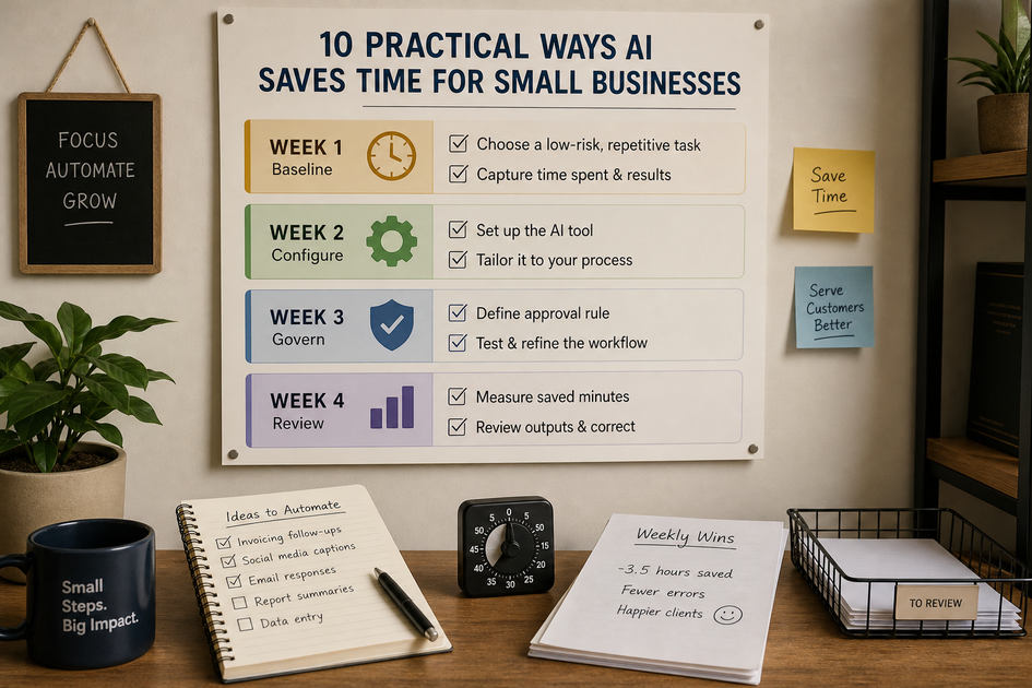 Checklist for launching and measuring one small-business AI workflow over a 30-day pilot Checklist for launching and measuring one small-business AI workflow over a 30-day pilot